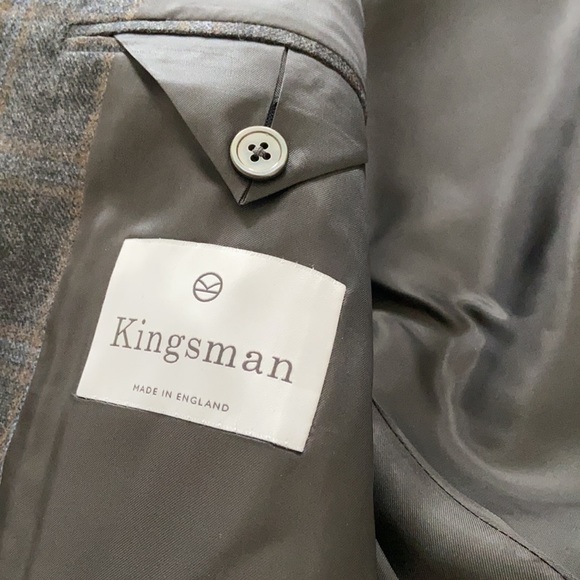 Kingsman Wool Coat 38L Authentic Made in England - Picture 7 of 11